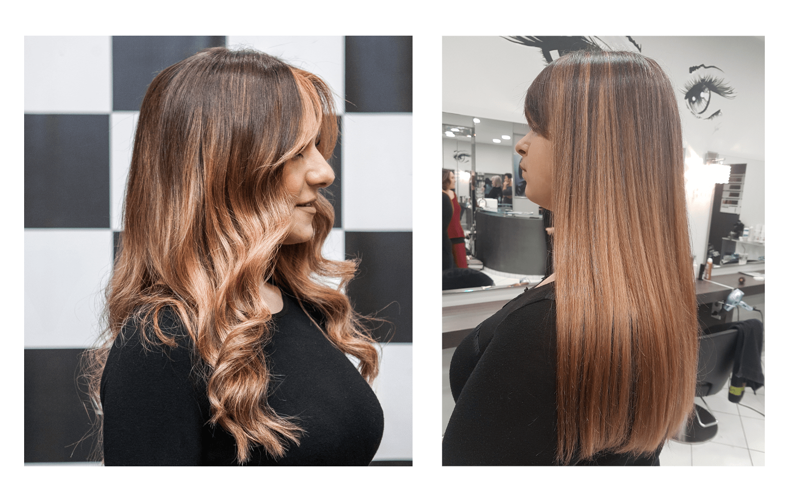 Back combing & Waving VS Waving & Back Combing